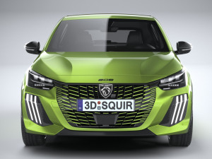 Peugeot 208 2024 Model 3D