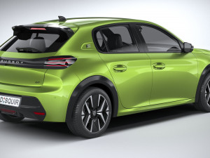 Peugeot 208 2024 Model 3D
