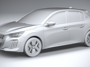 Peugeot 208 2024 Model 3D
