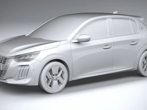 Peugeot 208 2024 3D Model