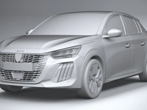 Peugeot 208 2024 3D Model