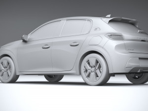 Peugeot 208 2024 Model 3D