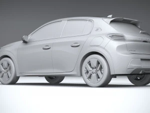 Peugeot 208 2024 3D Model