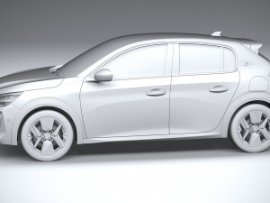 Peugeot 208 2024 Model 3D
