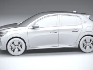 Peugeot 208 2024 3D Model