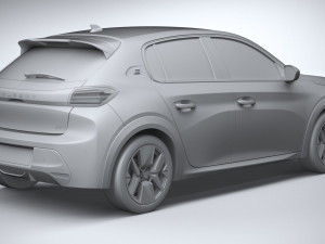 Peugeot 208 2024 Model 3D