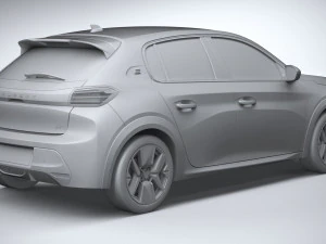 Peugeot 208 2024 3D Model