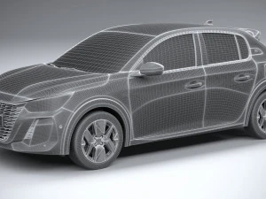 Peugeot 208 2024 3D Model