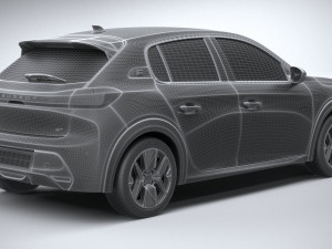 Peugeot 208 2024 Model 3D