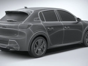 Peugeot 208 2024 3D Model