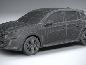 Peugeot 208 2024 Model 3D