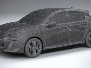 Peugeot 208 2024 3D Model