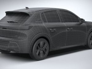 Peugeot 208 2024 Model 3D