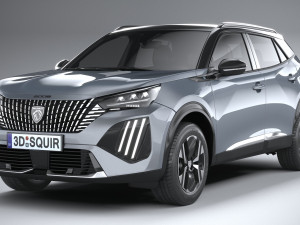 Peugeot E-2008 2024 3D Model