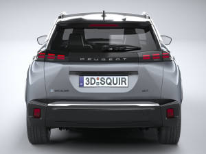 Peugeot E-2008 2024 3D Model