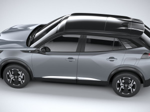 Peugeot E-2008 2024 3D Model