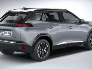 Peugeot E-2008 2024 3D Model