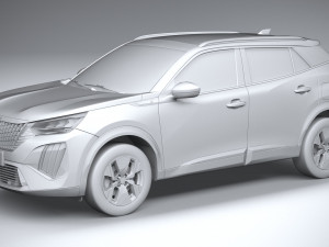 Peugeot E-2008 2024 3D Model