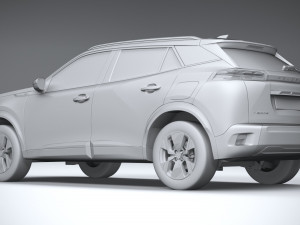Peugeot E-2008 2024 3D Model