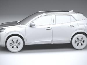 Peugeot E-2008 2024 3D Model