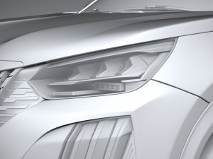 Peugeot E-2008 2024 3D Model