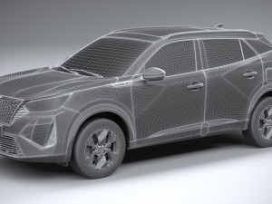 Peugeot E-2008 2024 3D Model