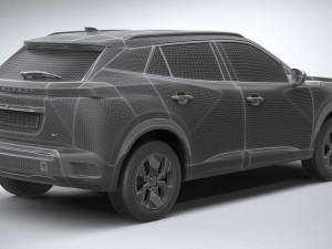 Peugeot E-2008 2024 3D Model