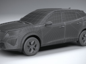 Peugeot E-2008 2024 3D Model