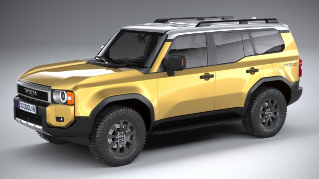 Toyota Land Cruiser 250 2025 3D Model .c4d .max .obj .3ds .fbx .stl .blend 