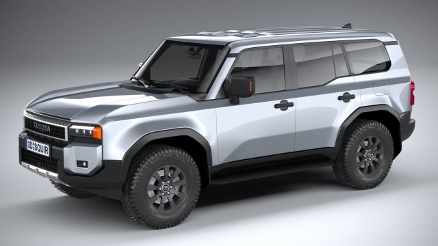 Toyota Land Cruiser 250 basic 2025 Model 3D .c4d .max .obj .3ds .fbx .stl .blend