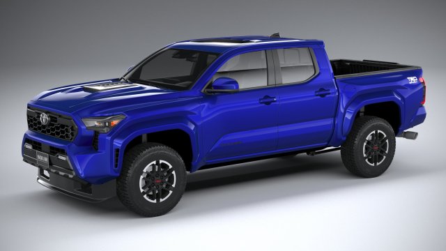 Toyota Tacoma TRD Sport 2024 Modello 3D .c4d .max .obj .3ds .fbx .stl .blend 