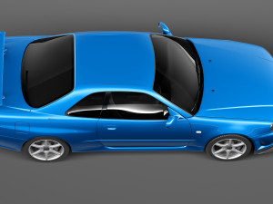 Nissan Skyline R34 GT-R 3D Модель