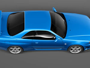 Nissan Skyline R34 GT-R 3D Model