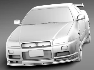 Nissan Skyline R34 GT-R 3D Model