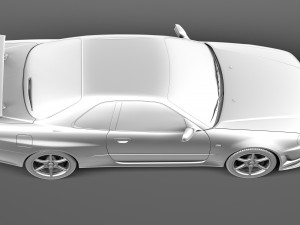 Nissan Skyline R34 GT-R 3D Модель