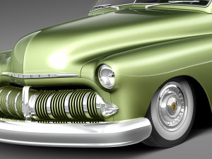 Mercury Coupe 1950 Led Sled Custom 3D Model