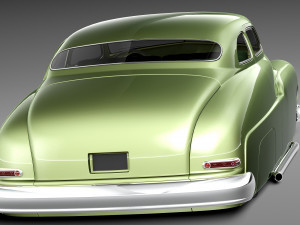 Mercury Coupe 1950 Led Sled Custom 3D Model