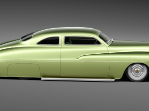 Mercury Coupe 1950 Led Sled Custom 3D Model