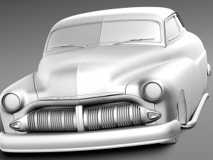 Mercury Coupe 1950 Led Sled Custom 3D Model
