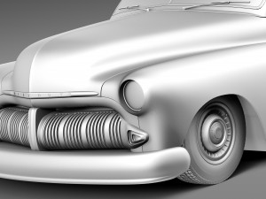 Mercury Coupe 1950 Led Sled Custom 3D Model
