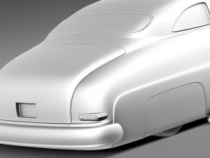 Mercury Coupe 1950 Led Sled Custom 3D Model