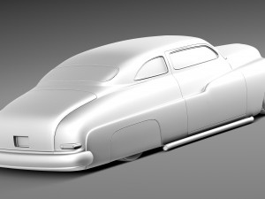 Mercury Coupe 1950 Led Sled Custom 3D Model