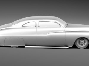 Mercury Coupe 1950 Led Sled Custom 3D Model