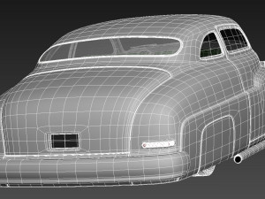 Mercury Coupe 1950 Led Sled Custom 3D Model