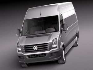 Volkswagen Crafter Van Long 2011 3D Модель