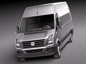 Volkswagen Crafter Van Long 2011 3D Model