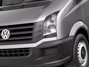 Volkswagen Crafter Van Long 2011 3D Модель