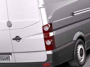 Volkswagen Crafter Van Long 2011 3D Модель