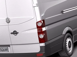 Volkswagen Crafter Van Long 2011 3D Model