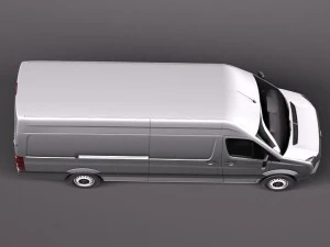Volkswagen Crafter Van Long 2011 3D Model